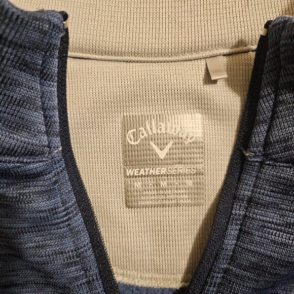 Callaway Men's Weather Series 1/4 Zip Pullover - Size M - Picture 4 of 7
